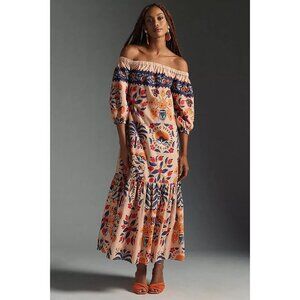 FARM Rio Off-Shoulder Maxi Dress, Size Large